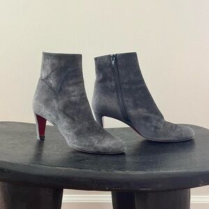 Christian Louboutin Gray Ankle Boots